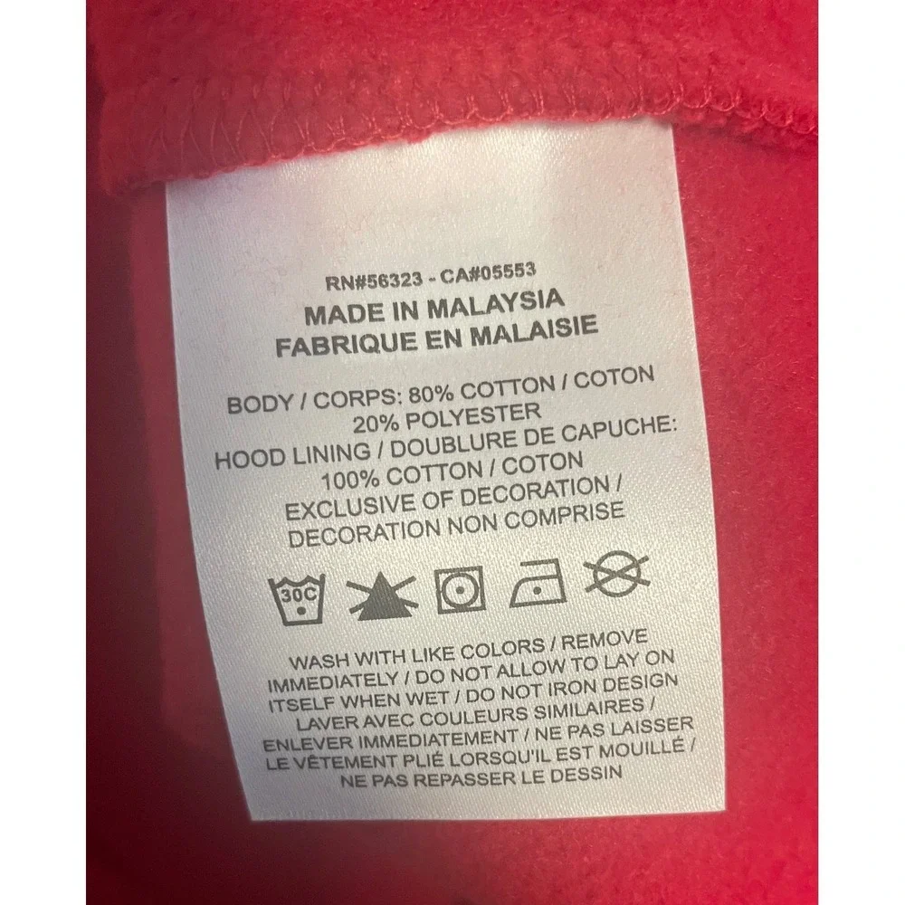 Jordan Mens Holiday Fireplace Graphic Fleece Hoodie Red Size L